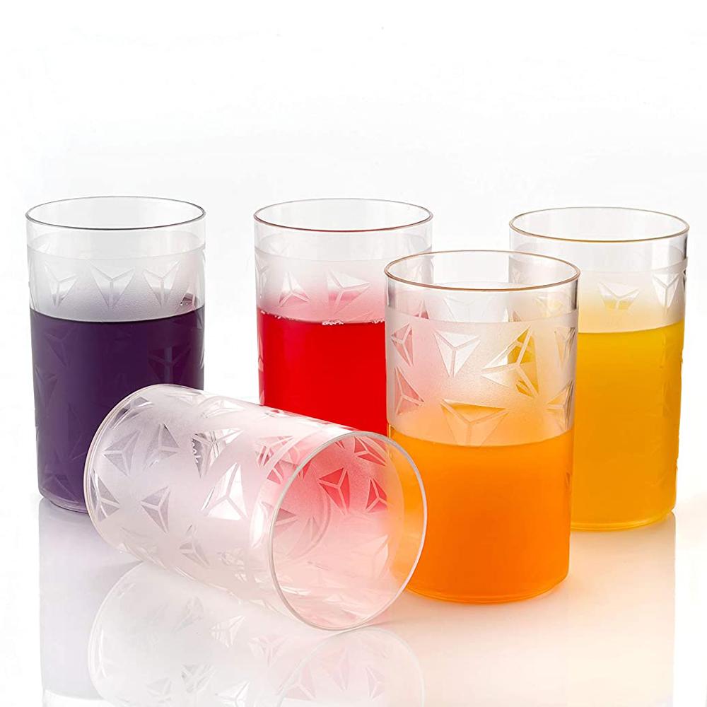 2347 Unbreakable Plastic Diamond Design Drinking Glass/Juice Glass Set ( Pack of 6) (Brown Box Pack) - SkyShopy 2347 Unbreakable Plastic Diamond Design Drinking Glass/Juice Glass Set ( Pack of 6) (Brown Box Pack) - SkyShopy